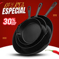 Juego De Sartenes, Hierro Fundido, X 3 Piezas